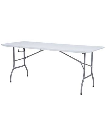 Table pliante pliage central 180 x 75 cm