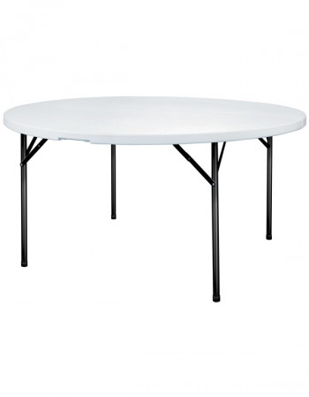 Table ronde pliante polyéthylène Ø 122 cm