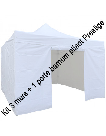 Kit 3 murs + 1 porte pour barnum pliant Prestige 4 x 4 m